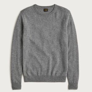 J. Crew Gray Cashmere Crewneck Sweater